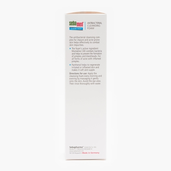 Spumă dermatologică antibacteriană de curățare 150ml