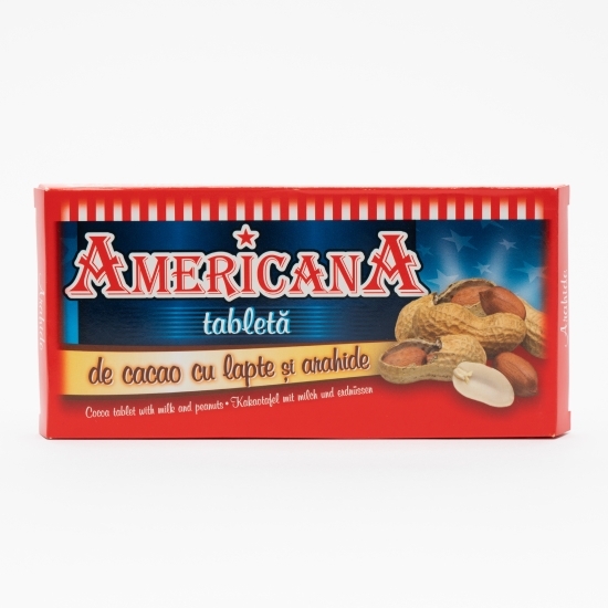 Tabletă de cacao cu lapte și arahide 90g  
