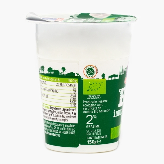 Iaurt eco cu specific grecesc, 2% grăsime 150g