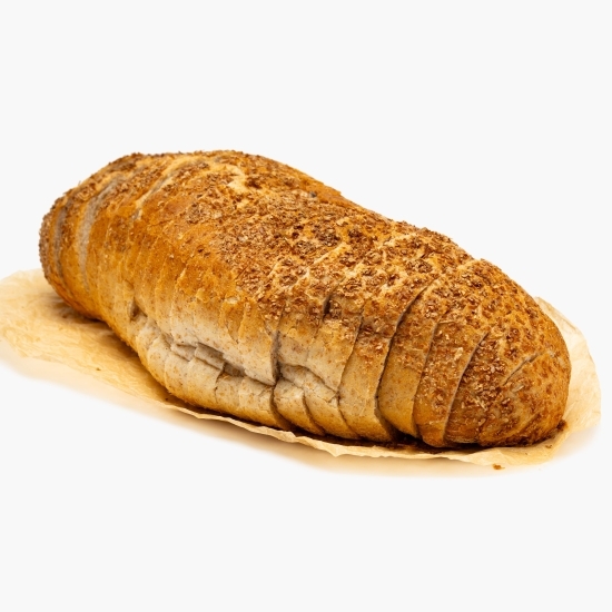 Pâine cu făină neagră feliată 400g