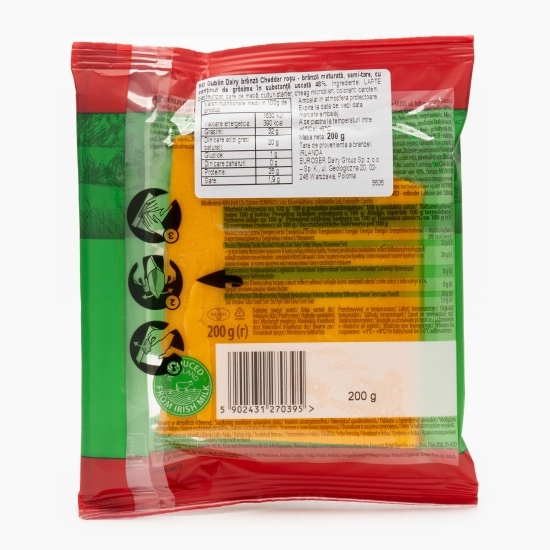 Brânză Irish Cheddar Red (roșu) 200g