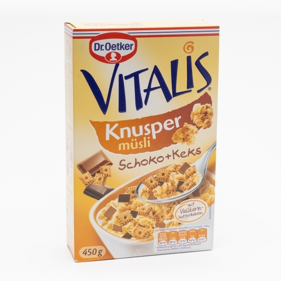 Musli knusper ciocolată și biscuiți 450g