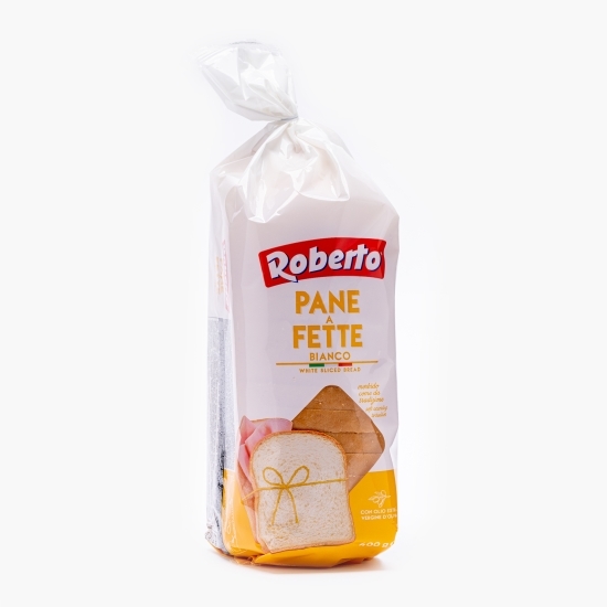Pâine albă feliată cu ulei de măsline extravirgin 400g