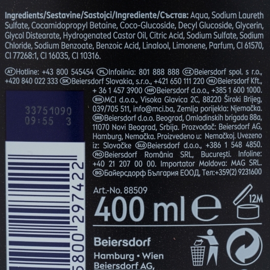 Șampon pentru bărbați, revitalizant și fortifiant Men Deep 400ml