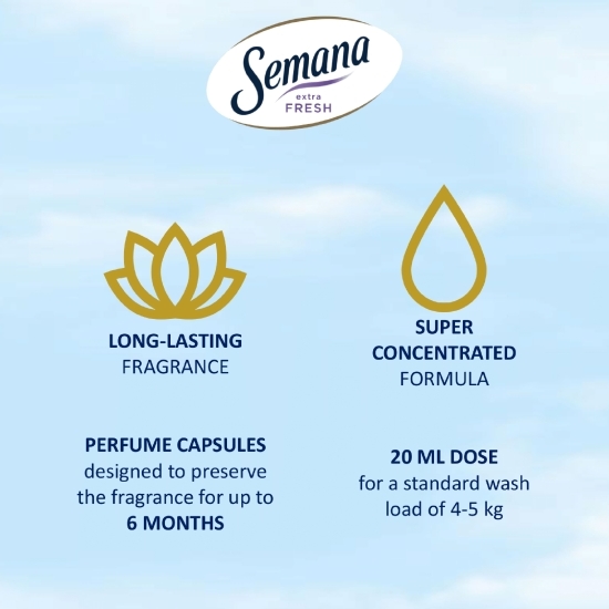 Balsam de rufe superconcentrat Extra fresh, Bright sky, 75 spălări, 1.5l