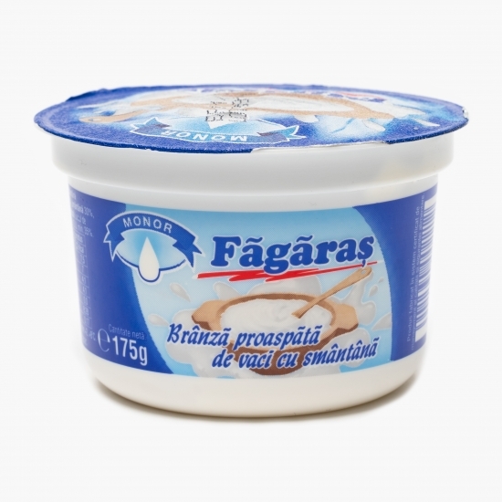 Brânză proaspătă de vaci cu smântână Făgăraș 175g
