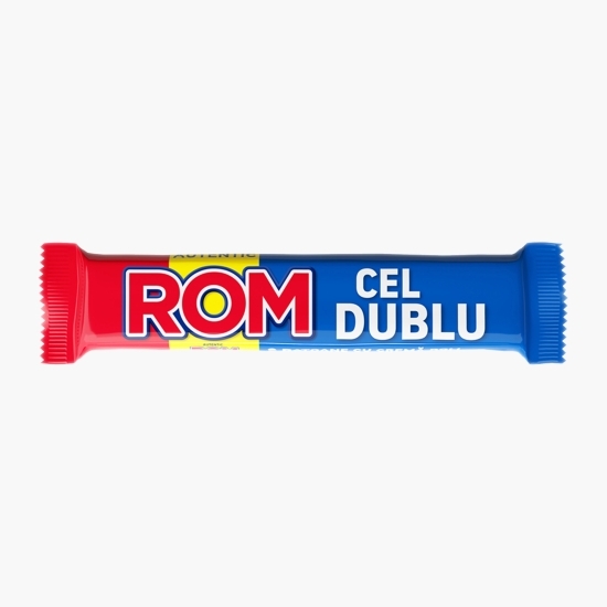 Baton de ciocolată cu cremă de rom dublu 50g