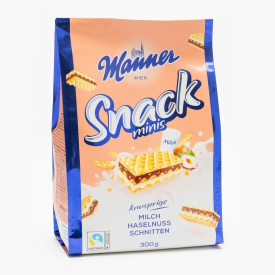 Mini snacks napolitane cu lapte și cremă de ciocolată 300g