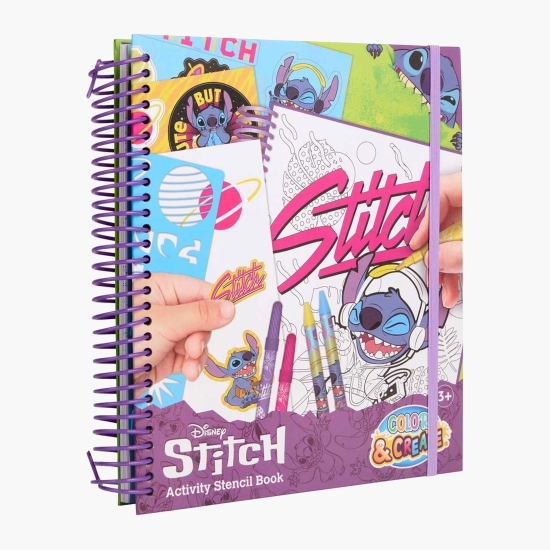 Carte de colorat și activități creative pentru copii Stitch