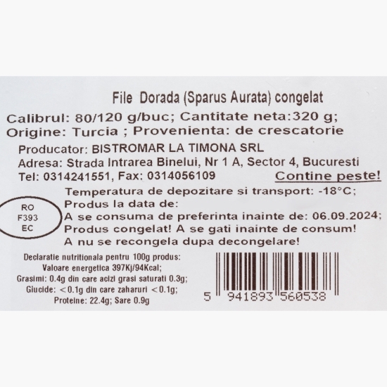 File doradă 320g