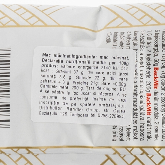 Mac măcinat 200g