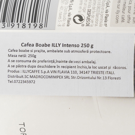 Intenso 250g, cafea boabe