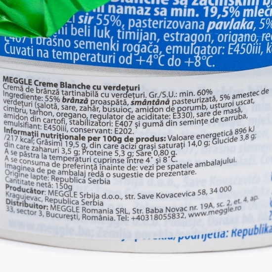 Cremă de brânză cu verdețuri 150g