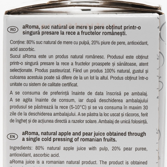 Suc natural de mere și pere 3l