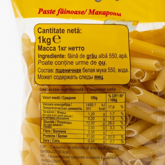 Paste Penne Rigate 1kg