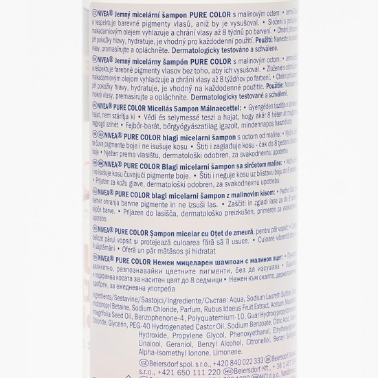Șampon micelar pentru păr vopsit, Pure Color Micellar 400ml