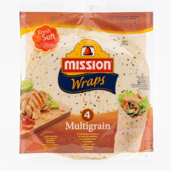Lipii din făină de grâu cu semințe de in Wraps, 4 buc 245g