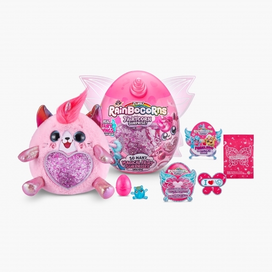 Jucărie Unicornul curcubeu surpriză cu aripi 3+ ani
