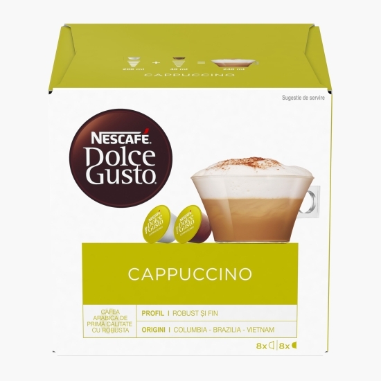 Cappuccino 8 băuturi 186.4g, capsule cafea 