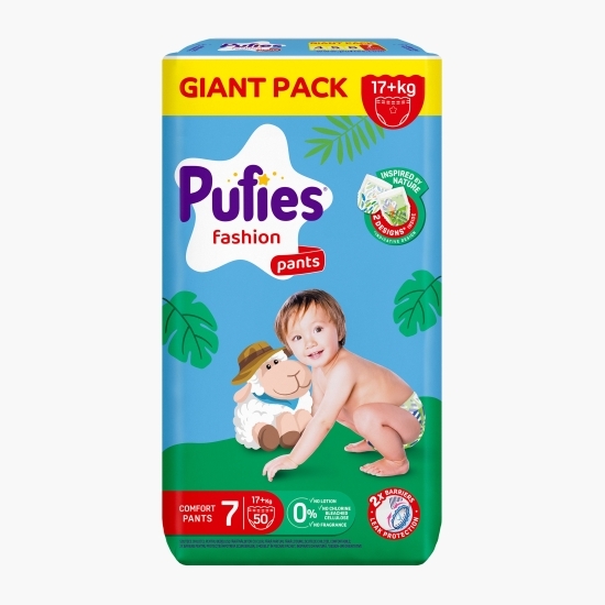 Scutece chiloțel Extra Large Plus, mărimea 7, 17+ kg, 50 buc