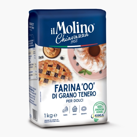 Făină tip 00 pentru dulciuri, din grâu tânăr 1kg