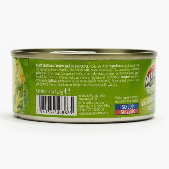 Pastă vegetală tartinabilă cu broccoli 120g