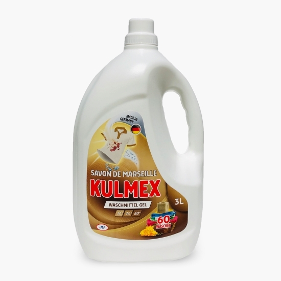 Detergent de rufe lichid gel Savon de Marseille, 60 spălări, 3l