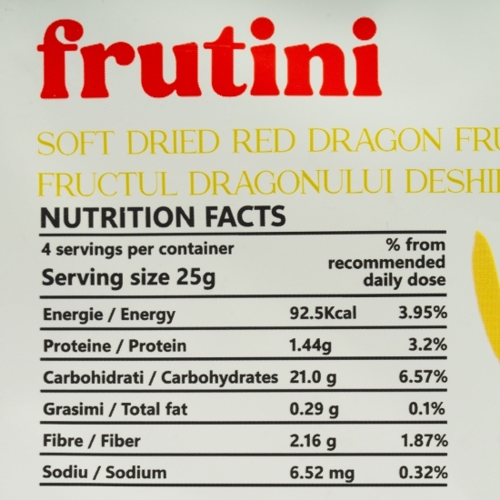 Fructul dragonului roșu deshidratat 100g