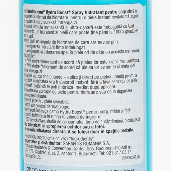 Spray hidratant pentru corp Hydro Boost 200ml