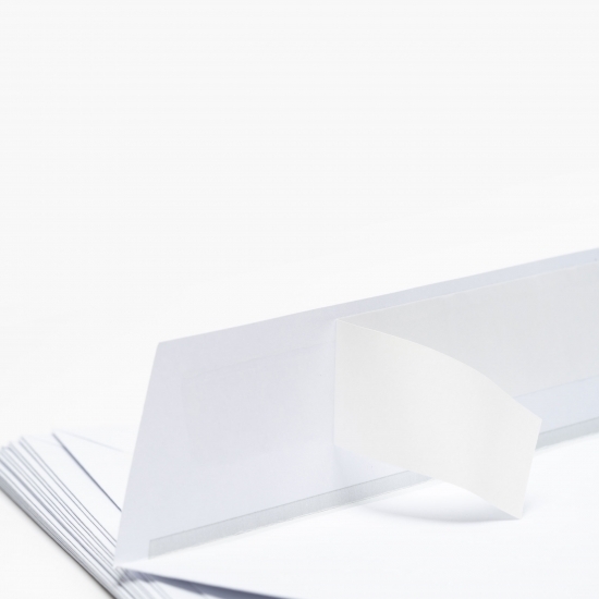 Set 25 plicuri documente, C4, siliconic, alb, 229x324 mm