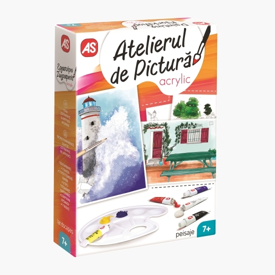 Atelierul de pictură acrylic Mini Peisaje 7+ ani