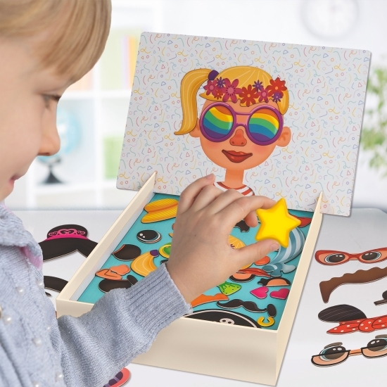 Cutie magnetică Fețișoare Amuzante, +3 ani