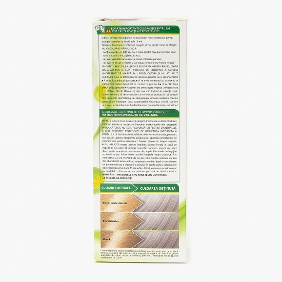 Vopsea permanentă pentru păr Natura 10.19 Blond argintiu 100ml