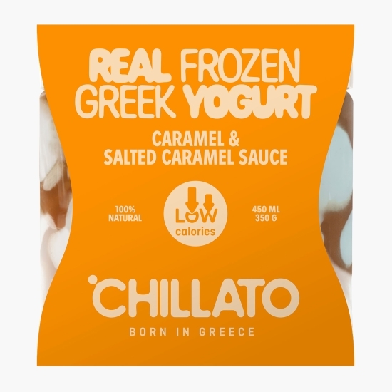 Iaurt grecesc înghețat cu caramel sărat 450ml (350g)