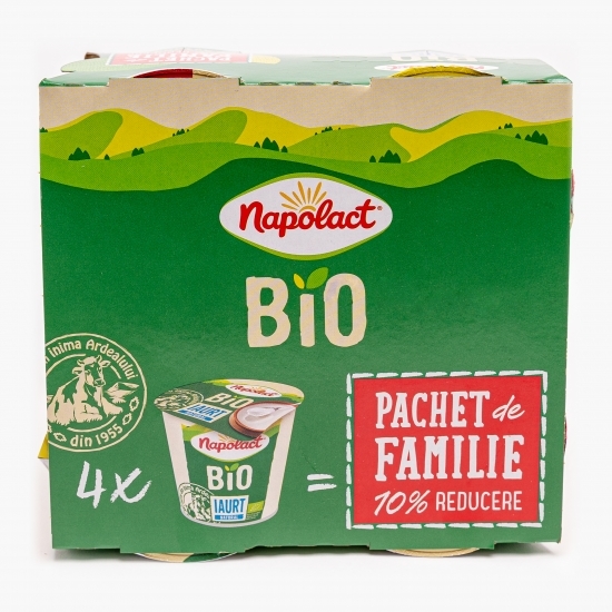 Iaurt natural eco 3.8% grăsime 4x140g