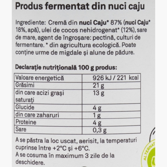 Produs fermentat Cremshu din nuci de caju 170g