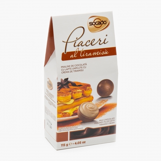 Praline de ciocolată umplute cu cremă de tiramisu 115g