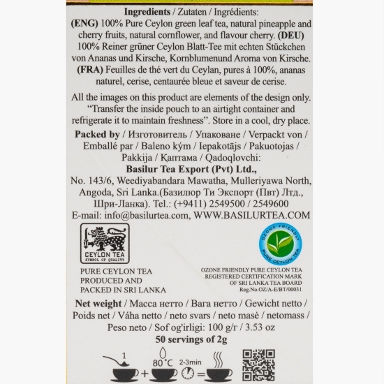 Ceai verde Spring Tea, refill 100g