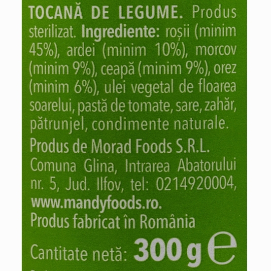 Tocană de legume 300g