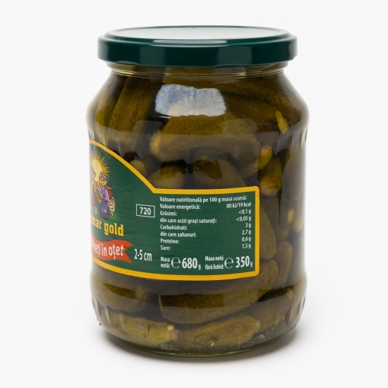 Castraveți 3-6cm în oțet 680g