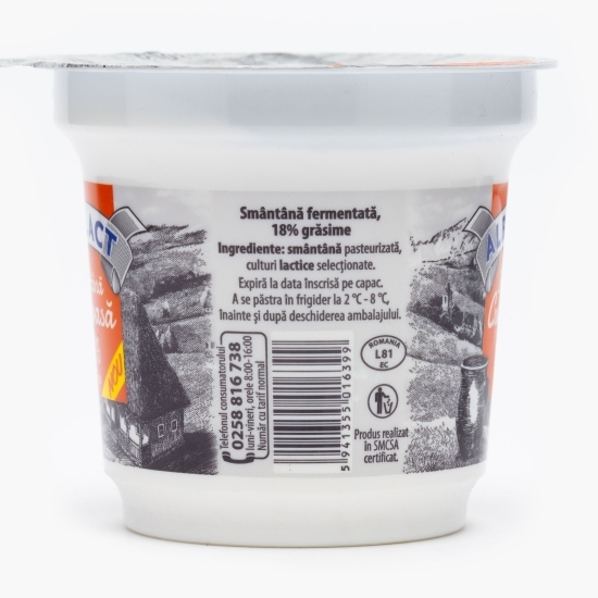 Smântână 18% grăsime, 300g