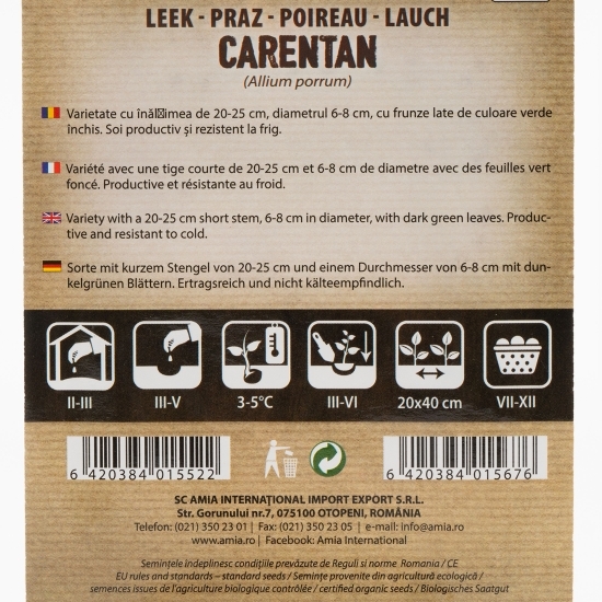 Semințe de praz 0.7g