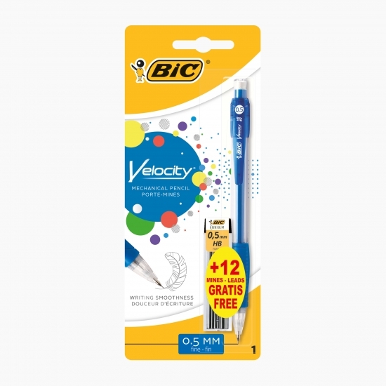 Creion mecanic Velocity 0.5mm + 12 mine