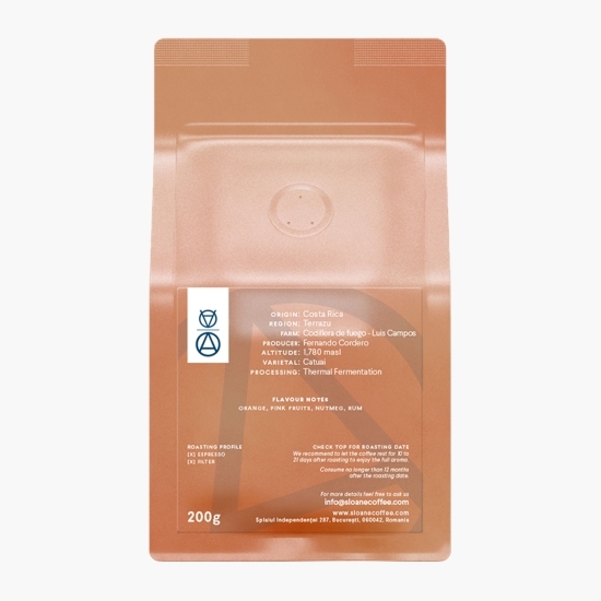 Costa Rica Fernando Cordero Thermal Fermentation 200g cafea de specialitate boabe 