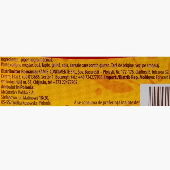 Piper negru măcinat +20% mai mult, 20.4g
