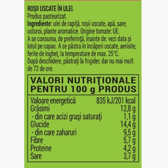 Roșii uscate în ulei 270g