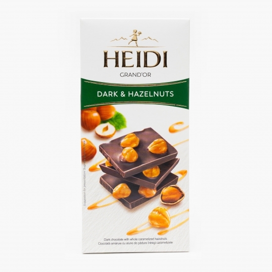 Ciocolată amăruie cu alune de pădure 100g