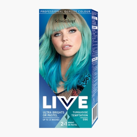 Vopsea de păr semi-permanentă Ultra Brights 096 Turquoise temptation 80ml