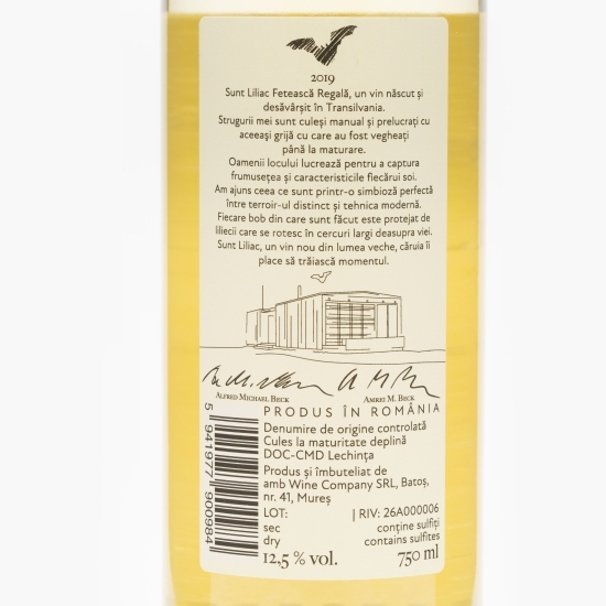 Vin alb sec Fetească Regală 0.75l