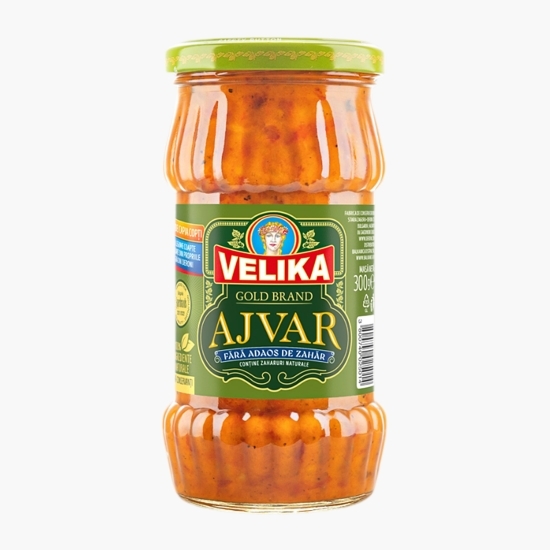 Ajvar cu ardei capia copți, fără adaos de zahăr, 300g